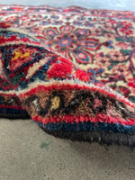 2'4 x 3' Antique Persian Scatter Rug #2782 - Blue Parakeet Rugs