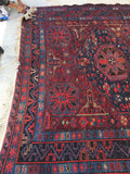 7'8 x 12'4 Antique Soumak Flat weave Rug - Blue Parakeet Rugs