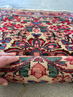 2'4 x 3' Antique Persian Scatter Rug #2782 - Blue Parakeet Rugs