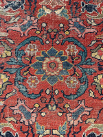 10'2 x 10'8 Square Antique Persian Mahal Rug #2791 - Blue Parakeet Rugs