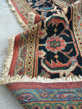 10'3 x 13'4 Antique & worn village rug (#807) - Blue Parakeet Rugs