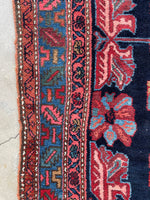 3'5 x 12'6 Antique Persian Malayer Runner #2567 - Blue Parakeet Rugs