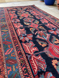 3'5 x 12'6 Antique Persian Malayer Runner #2567 - Blue Parakeet Rugs