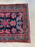 3'5 x 12'6 Antique Persian Malayer Runner #2567 - Blue Parakeet Rugs