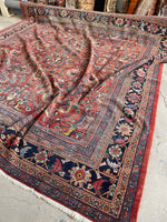 10'2 x 10'8 Square Antique Persian Mahal Rug #2791 - Blue Parakeet Rugs