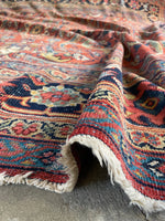 10'2 x 10'8 Square Antique Persian Mahal Rug #2791 - Blue Parakeet Rugs