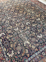 9’10 x 12’7 Antique Persian Mahal rug #1966 / 10x13 Vintage rug - Blue Parakeet Rugs
