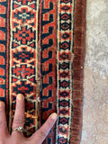 2'2 x 4'7 Antique Asmalyk Wedding Rug #2793