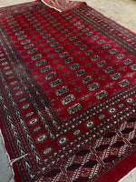 6'2 x 9'4 Vintage Afghani Bokhara Rug #2794