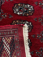 6'2 x 9'4 Vintage Afghani Bokhara Rug #2794