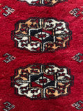 6'2 x 9'4 Vintage Afghani Bokhara Rug #2794