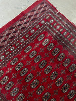 6'2 x 9'4 Vintage Afghani Bokhara Rug #2794