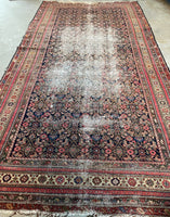 6'10 x 12'8 Antique Worn Persian Gallery size rug #2795 - Blue Parakeet Rugs