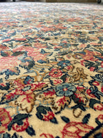 8'7 x 11'7 Mint Condition Antique Persian Kerman rug #2659-A - Blue Parakeet Rugs