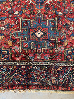 4'8 x 6'3 Antique Heriz Rug #2796ML - Blue Parakeet Rugs
