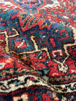 4'8 x 6'3 Antique Heriz Rug #2796ML - Blue Parakeet Rugs