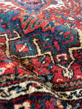 4'8 x 6'3 Antique Heriz Rug #2796ML - Blue Parakeet Rugs