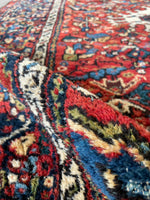 4'8 x 6'3 Antique Heriz Rug #2796ML - Blue Parakeet Rugs