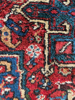 4'8 x 6'3 Antique Heriz Rug #2796ML - Blue Parakeet Rugs