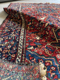 4'8 x 6'3 Antique Heriz Rug #2796ML - Blue Parakeet Rugs