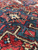 4'8 x 6'3 Antique Heriz Rug #2796ML - Blue Parakeet Rugs