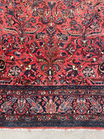 9'1 x 11'8 Antique Persian Lilihan rug #2419 - Blue Parakeet Rugs