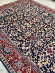 8'6 x 11'4 Antique Tribal Heriz Masterpiece rug #2119 / 9x12 Vintage Rug - Blue Parakeet Rugs