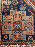 7'4 x 10' Antique Persian Afshar Rug #2798 - Blue Parakeet Rugs