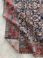 8'6 x 11'4 Antique Tribal Heriz Masterpiece rug #2119 / 9x12 Vintage Rug - Blue Parakeet Rugs