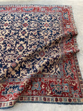 8'6 x 11'4 Antique Tribal Heriz Masterpiece rug #2119 / 9x12 Vintage Rug - Blue Parakeet Rugs