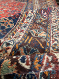 7'4 x 10' Antique Persian Afshar Rug #2798 - Blue Parakeet Rugs
