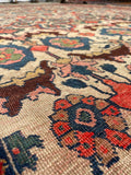 7'8 x 12' Antique Persian Bidjar rug #2652 / 8x12 vintage rug - Blue Parakeet Rugs