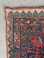 7'8 x 12' Antique Persian Bidjar rug #2652 / 8x12 vintage rug - Blue Parakeet Rugs