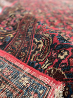 8'8 x 11'6 Bibikabad rug #2120 / 9x12 Vintage Rug - Blue Parakeet Rugs