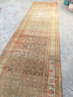 3'8 x 16'5 Antique Persian Malayer runner (#439) - Blue Parakeet Rugs
