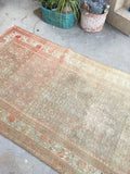 3'8 x 16'5 Antique Persian Malayer runner (#439) - Blue Parakeet Rugs