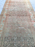 3'8 x 16'5 Antique Persian Malayer runner (#439) - Blue Parakeet Rugs
