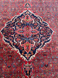 11'6 x 17'7 Antique Full Pile Persian Bidjar rug #2563 / Oversize Persian 12x18 vintage rug - Blue Parakeet Rugs
