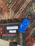 5x8 Antique Soumak flat weave rug - Blue Parakeet Rugs