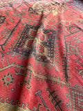 11'4 x 18'4 Antique Turkish Oushak rug #2655-B / 12x19 vintage rug - Blue Parakeet Rugs