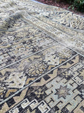 3'11 x 6'4 Antique Caucasian rug / small 4x6 rug - Blue Parakeet Rugs