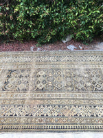 3'11 x 6'4 Antique Caucasian rug / small 4x6 rug - Blue Parakeet Rugs