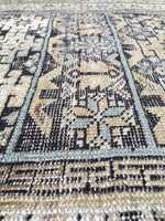 3'11 x 6'4 Antique Caucasian rug / small 4x6 rug - Blue Parakeet Rugs