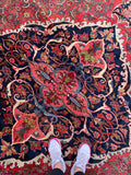 11'6 x 17'7 Antique Full Pile Persian Bidjar rug #2563 / Oversize Persian 12x18 vintage rug - Blue Parakeet Rugs