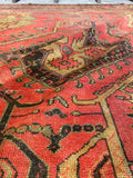 11'4 x 18'4 Antique Turkish Oushak rug #2655-B / 12x19 vintage rug - Blue Parakeet Rugs