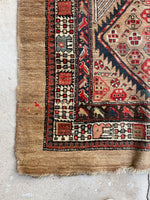 3’3 x 10’8 Antique Camel Hair Persian runner #236 / 3x11 Vintage runner - Blue Parakeet Rugs