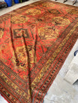 11'4 x 18'4 Antique Turkish Oushak rug #2655-B / 12x19 vintage rug - Blue Parakeet Rugs