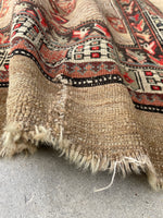 3’3 x 10’8 Antique Camel Hair Persian runner #236 / 3x11 Vintage runner - Blue Parakeet Rugs