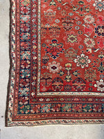 5'10 x 15'1 Antique Persian Burnt Melon ground rug #2657 / 6x15 vintage rug - Blue Parakeet Rugs