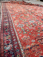 5'10 x 15'1 Antique Persian Burnt Melon ground rug #2657 / 6x15 vintage rug - Blue Parakeet Rugs